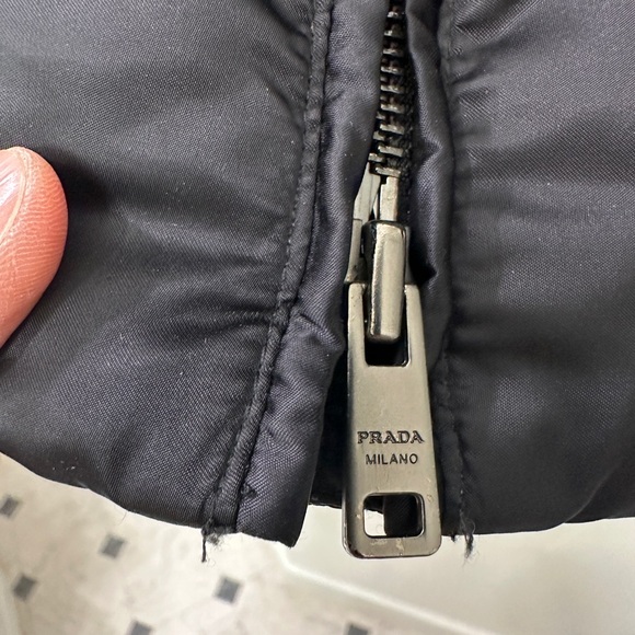 Prada Women's Down Feather Black Puffer Coat - Picture 4 of 14